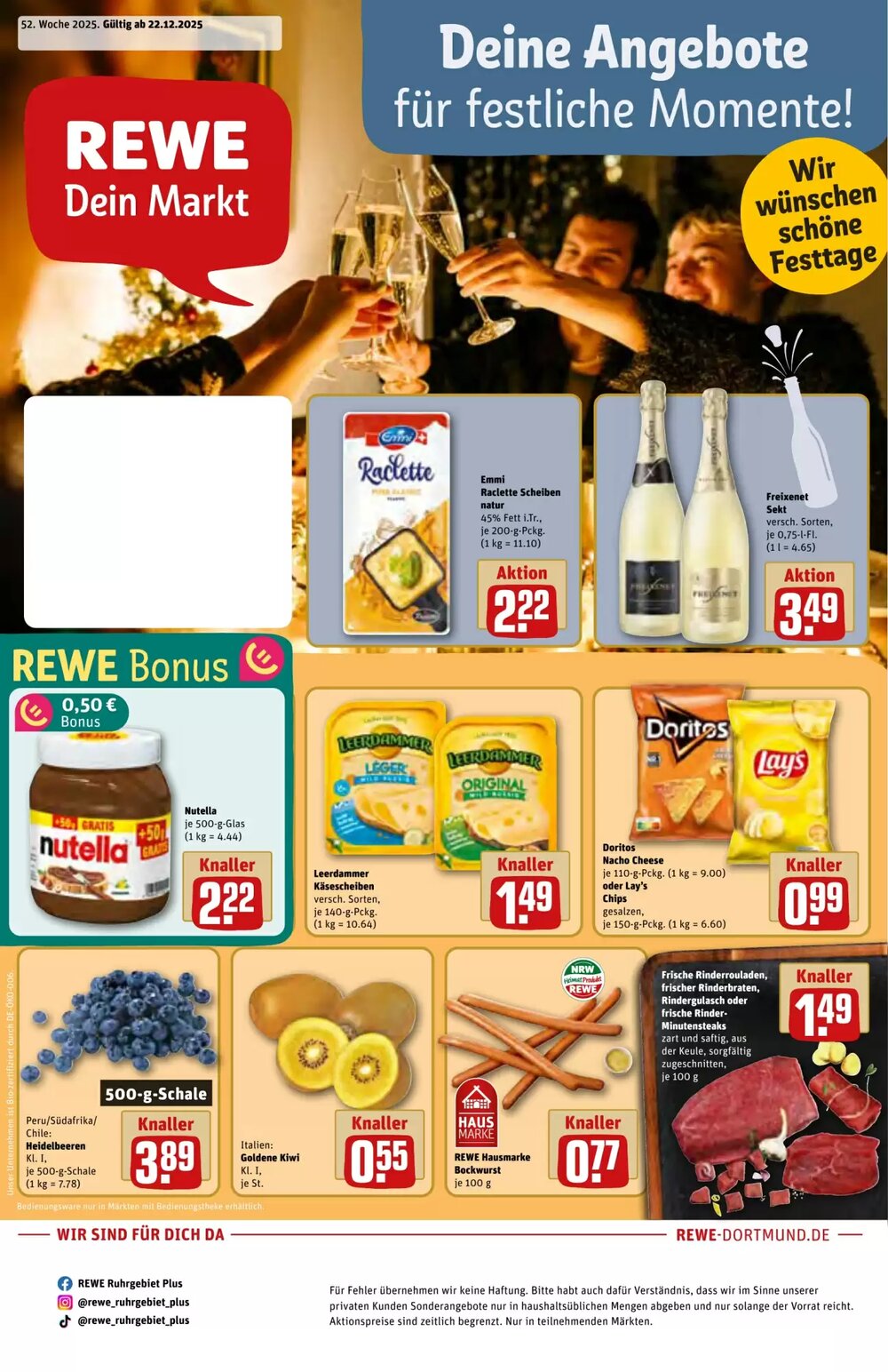 REWE Prospekt (ab 22.12.2025) zum Blättern - Seite 1