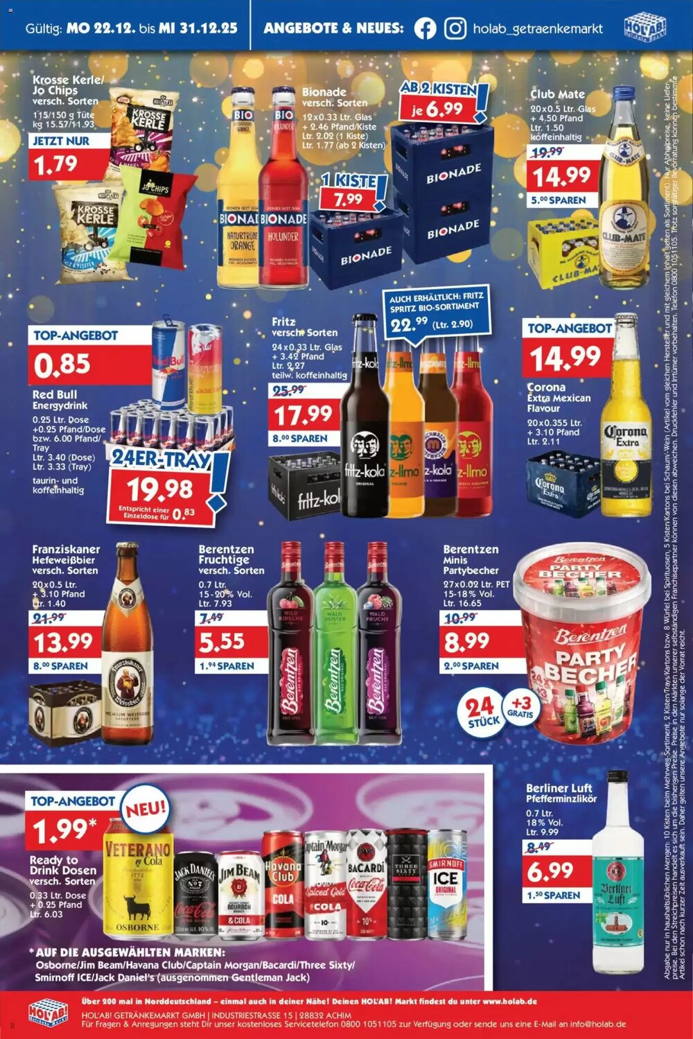 Hol'ab Getränkemarkt Prospekt (ab 22.12.2025) zum Blättern - Seite 8