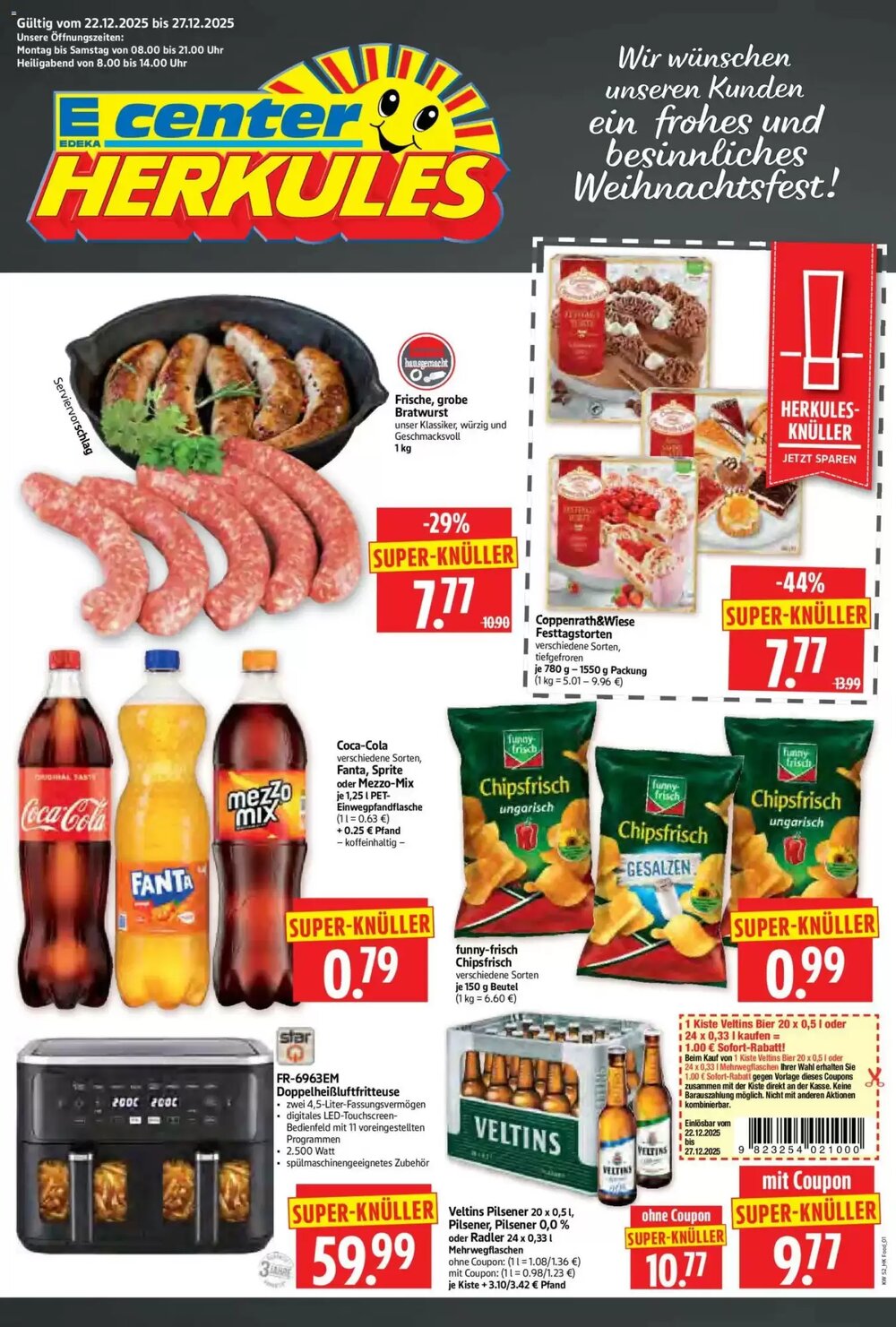 Edeka Herkules Prospekt (ab 22.12.2025) zum Blättern - Seite 1