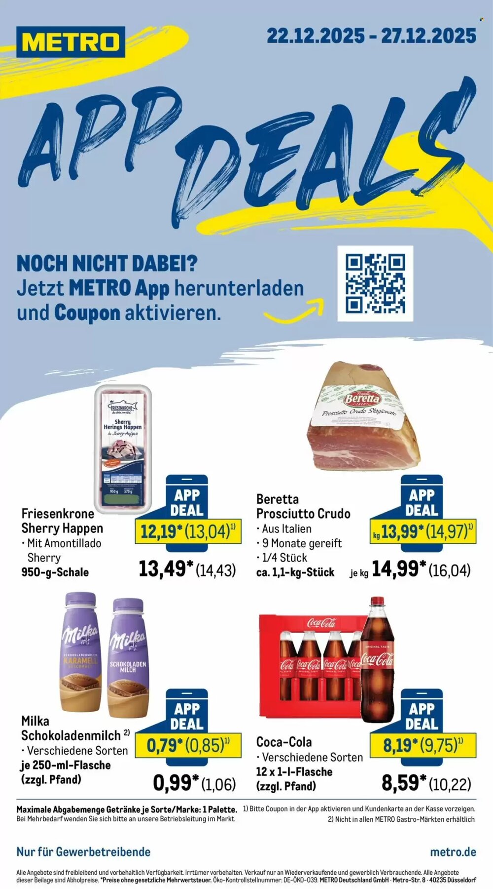 METRO Prospekt (ab 22.12.2025) zum Blättern - Seite 1