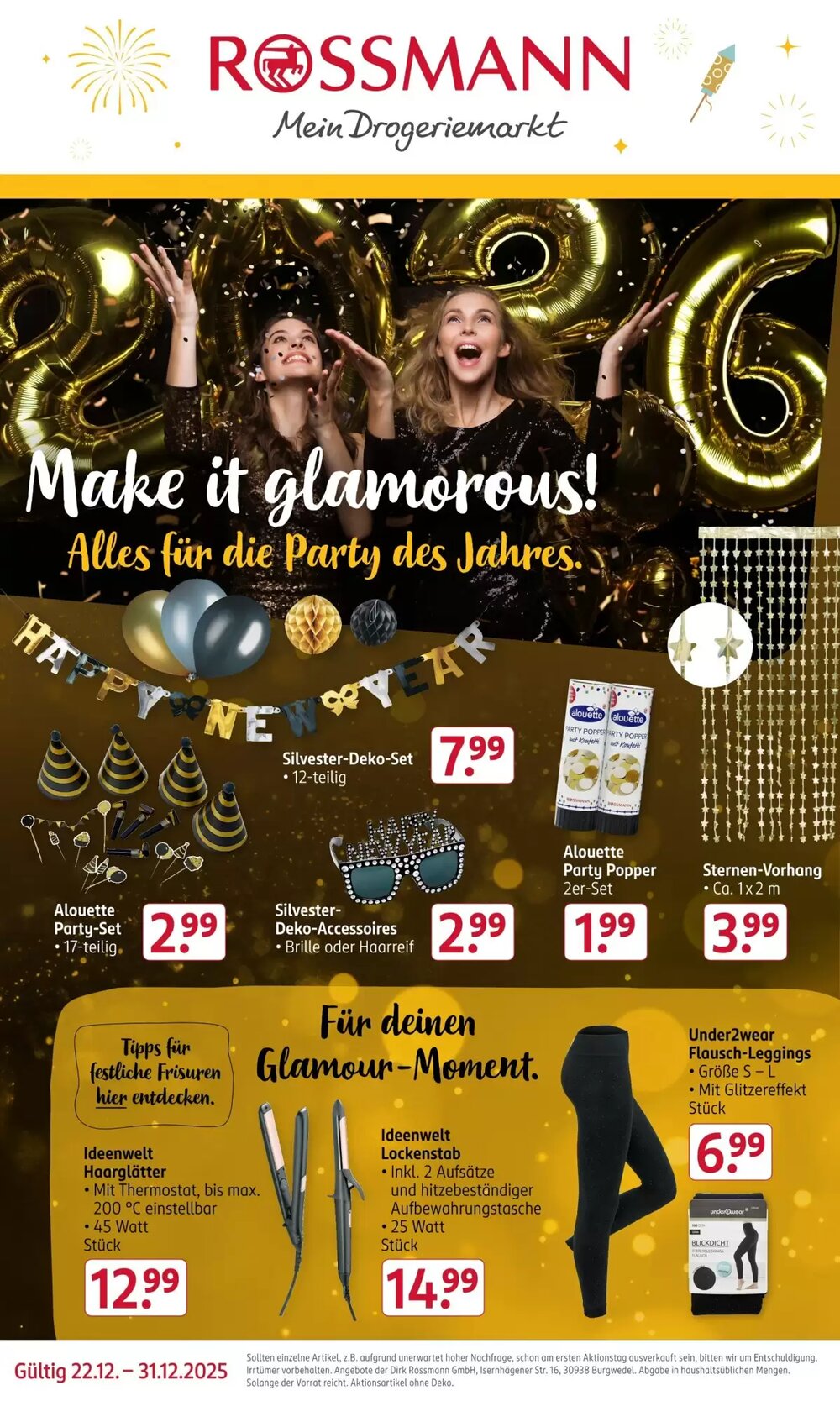 Rossmann Prospekt (ab 22.12.2025) zum Blättern - Seite 1