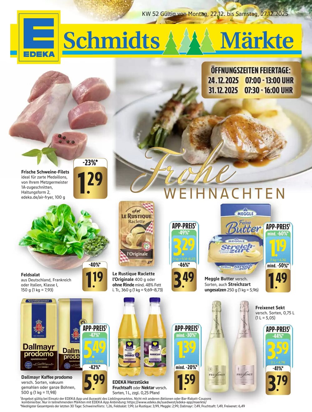 Schmidt's Märkte Prospekt (ab 22.12.2025) zum Blättern - Seite 1