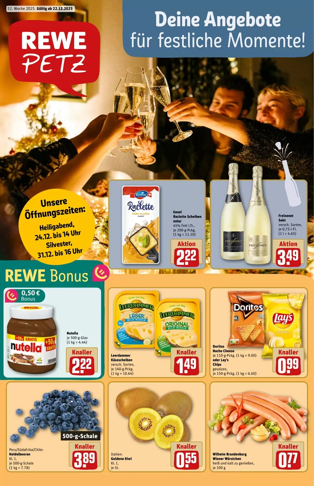 REWE PETZ Prospekt (ab 22.12.2025) zum Blättern - Seite 1