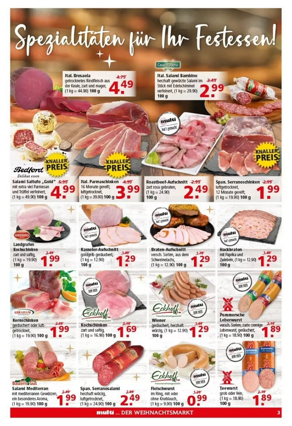 Multi Markt Prospekt (ab 22.12.2025) zum Blättern - Seite 3