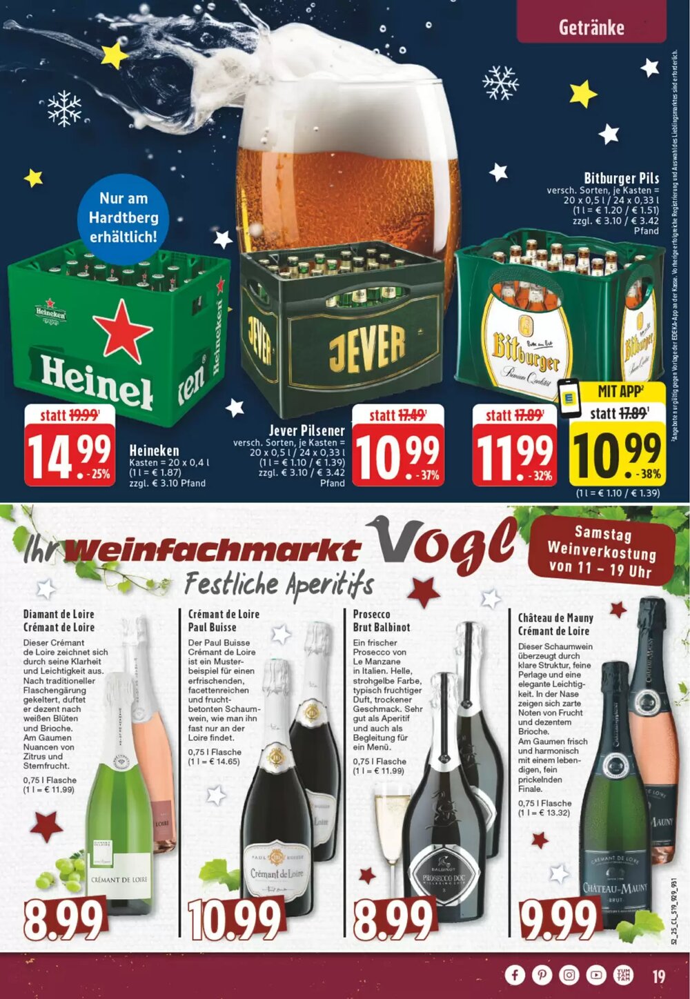 EDEKA Vogl Prospekt (ab 22.12.2025) zum Blättern - Seite 19