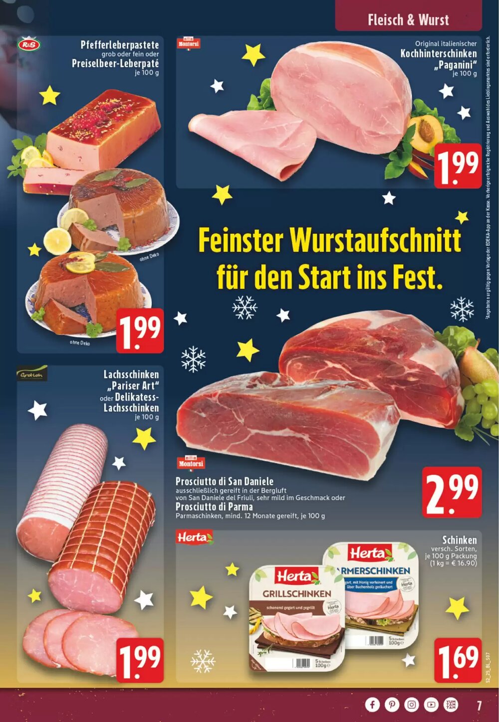 EDEKA Vogl Prospekt (ab 22.12.2025) zum Blättern - Seite 7