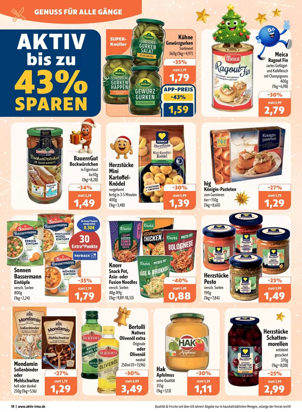 Aktiv Irma Prospekt (ab 22.12.2025) zum Blättern - Seite 10