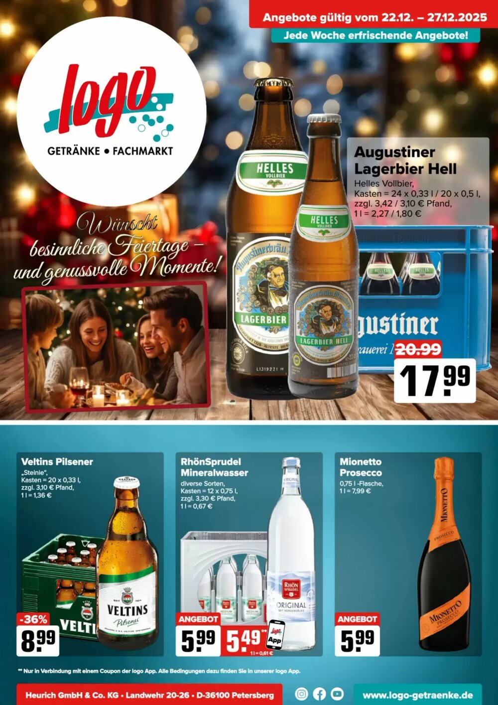 Logo Getränkemarkt Prospekt (ab 22.12.2025) zum Blättern - Seite 1