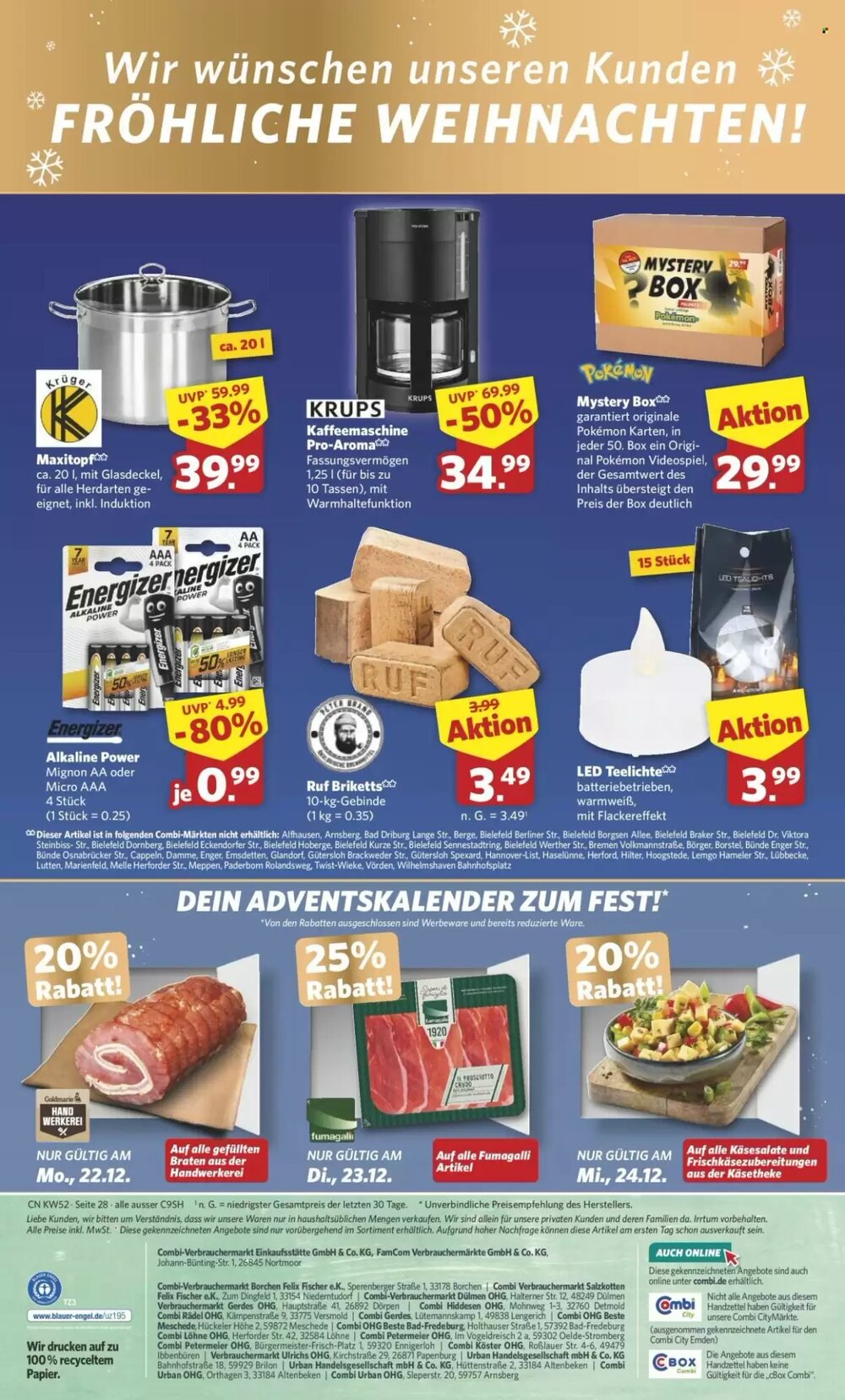 Combi Prospekt (ab 22.12.2025) zum Blättern - Seite 28