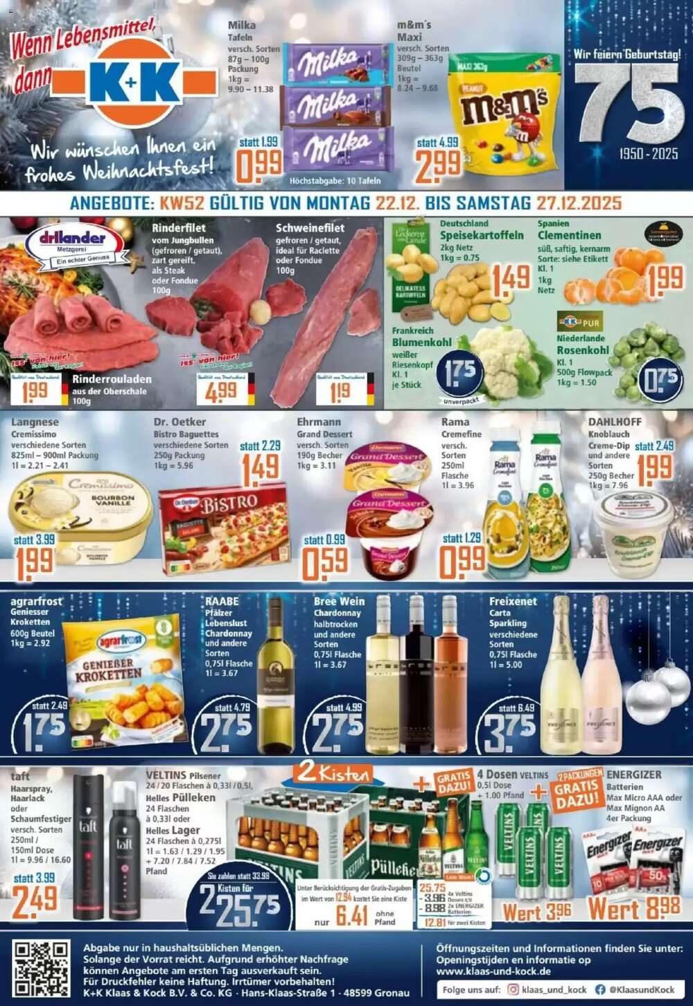 Klaas und Kock Prospekt (ab 22.12.2025) zum Blättern - Seite 1