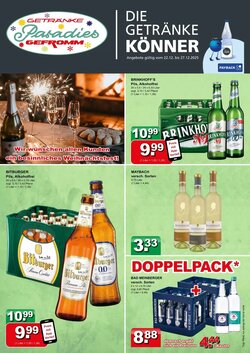 Getränkeparadies Gefromm Prospekt (ab 22.12.2025) zum Blättern