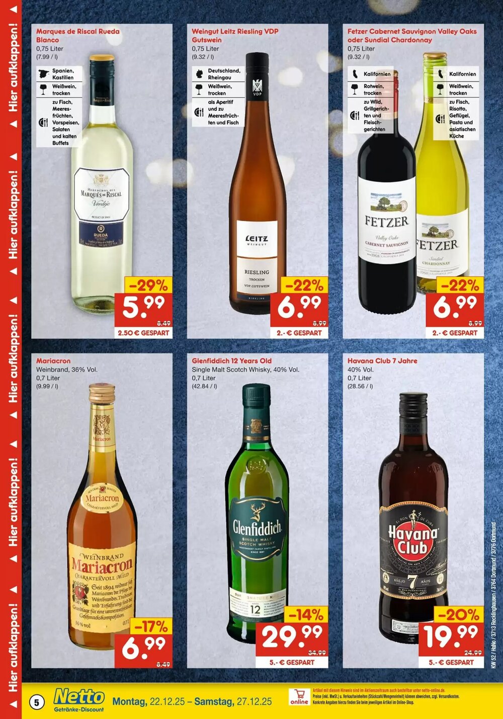 Netto Getränke Discount Prospekt (ab 22.12.2025) zum Blättern - Seite 5