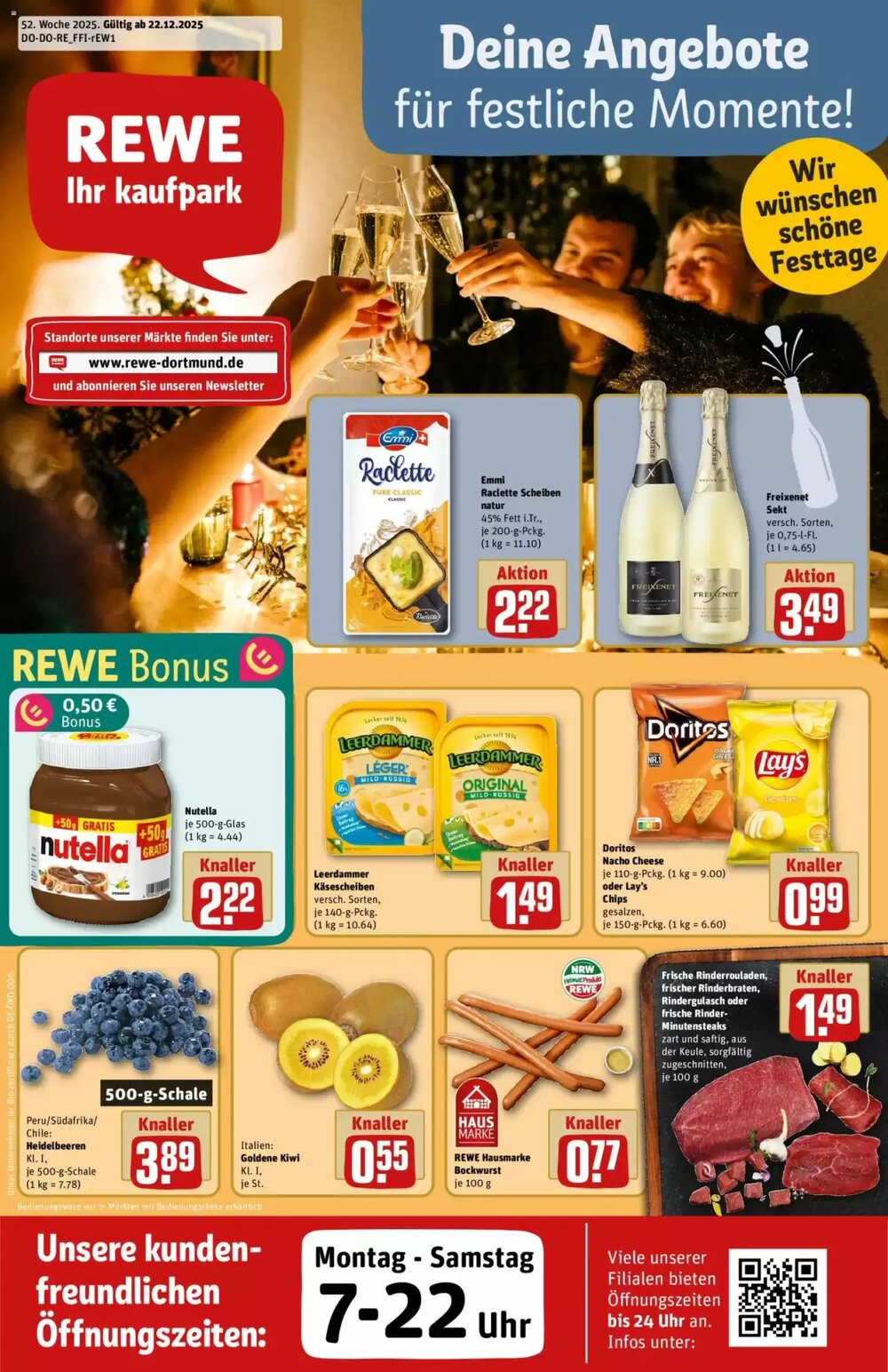REWE Kaufpark Prospekt (ab 22.12.2025) zum Blättern - Seite 1