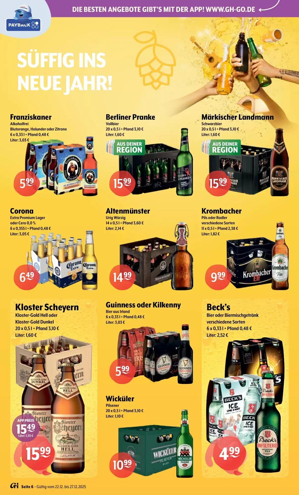 Getränke Hoffmann Prospekt (ab 22.12.2025) zum Blättern - Seite 6