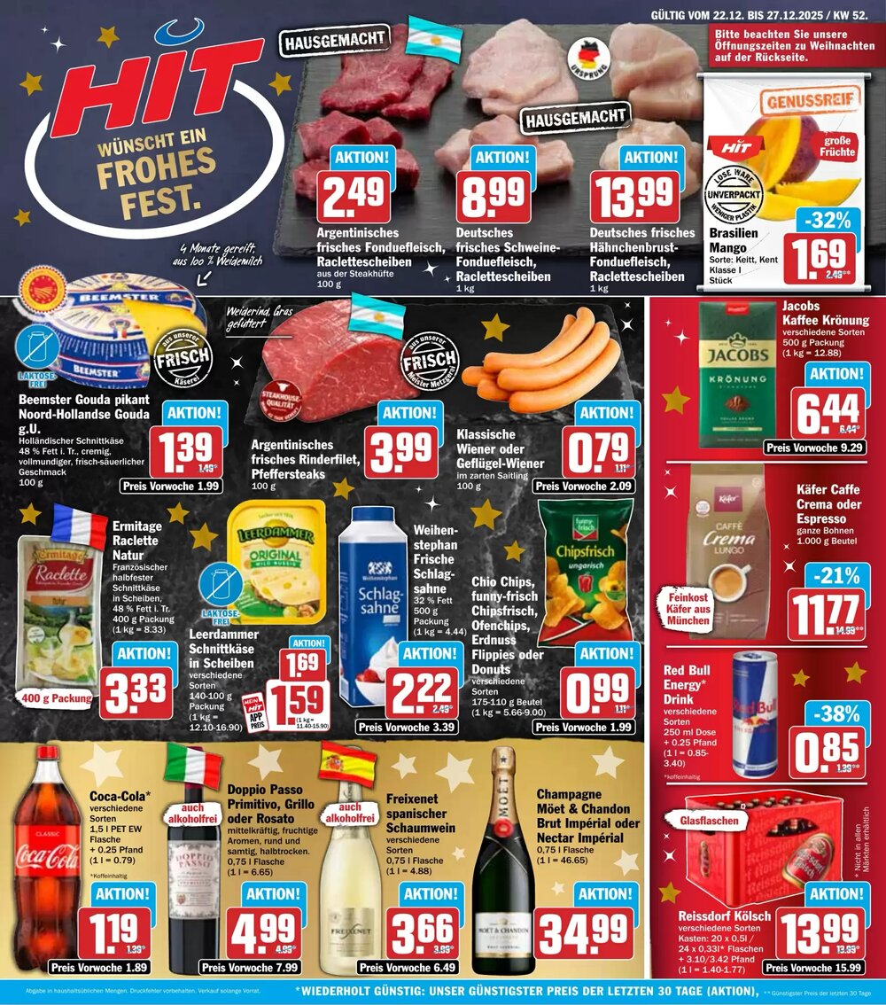 Hit Prospekt (ab 22.12.2025) zum Blättern - Seite 1