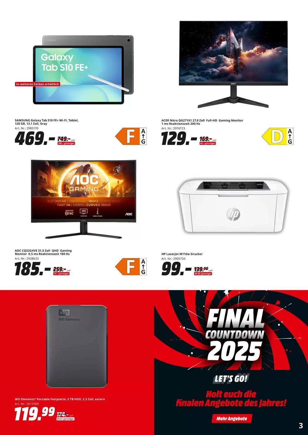 MediaMarkt Prospekt (ab 22.12.2025) zum Blättern - Seite 3