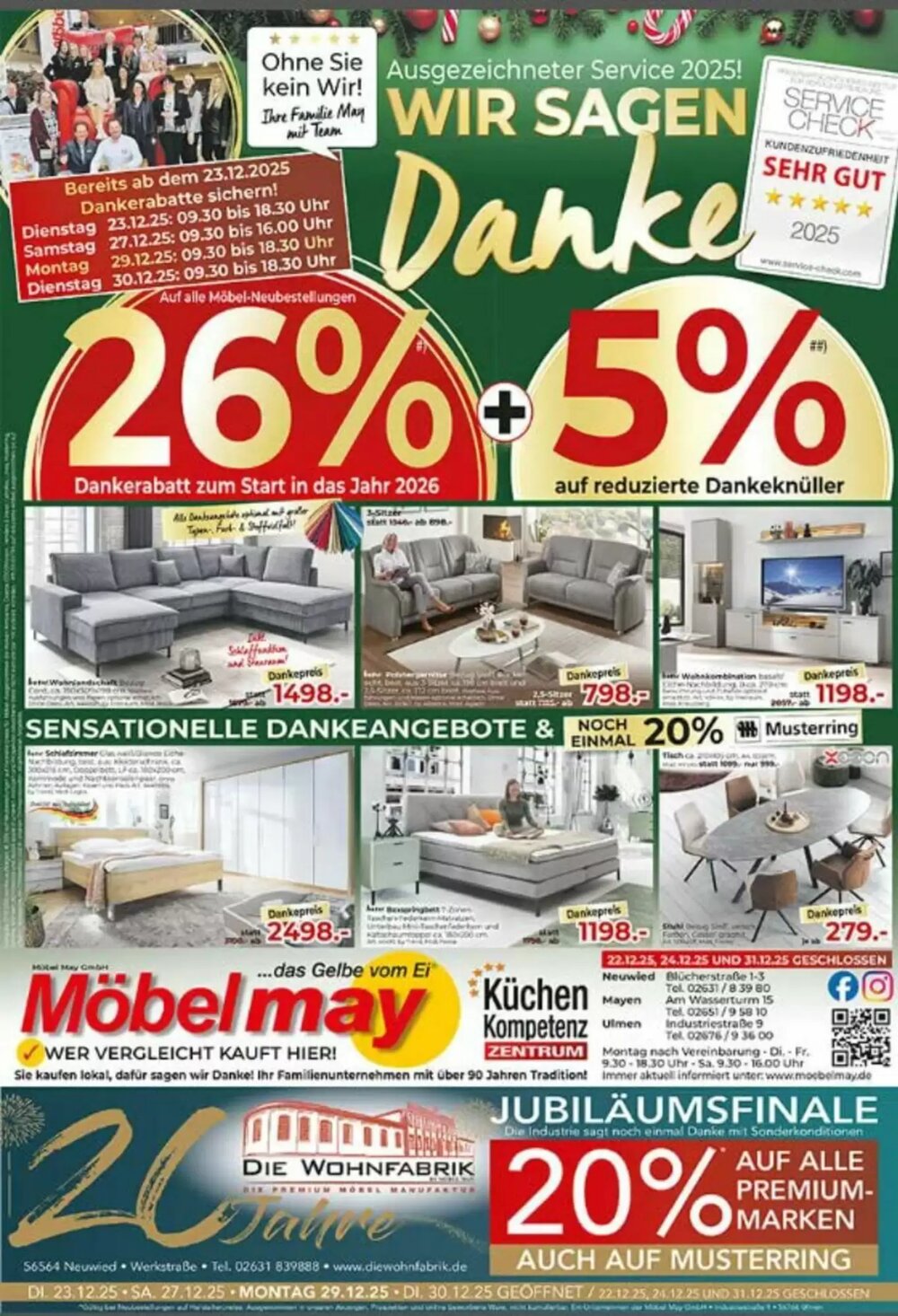 Möbel May Prospekt (ab 22.12.2025) zum Blättern - Seite 1