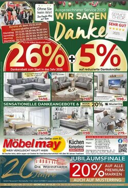 Möbel May Prospekt (ab 22.12.2025) zum Blättern