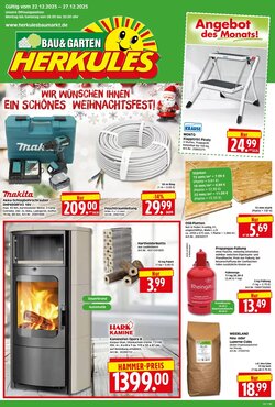 Herkules Baumarkt Prospekt (ab 22.12.2025) zum Blättern