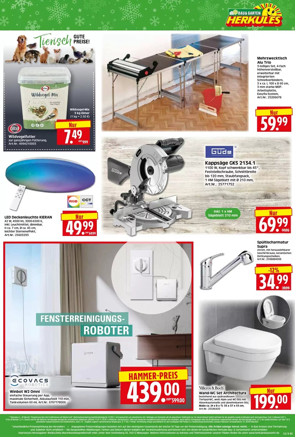 Herkules Baumarkt Prospekt (ab 22.12.2025) zum Blättern - Seite 8