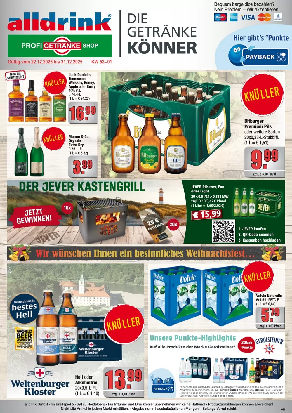 Profi Getränke Prospekt (ab 22.12.2025) zum Blättern - Seite 1