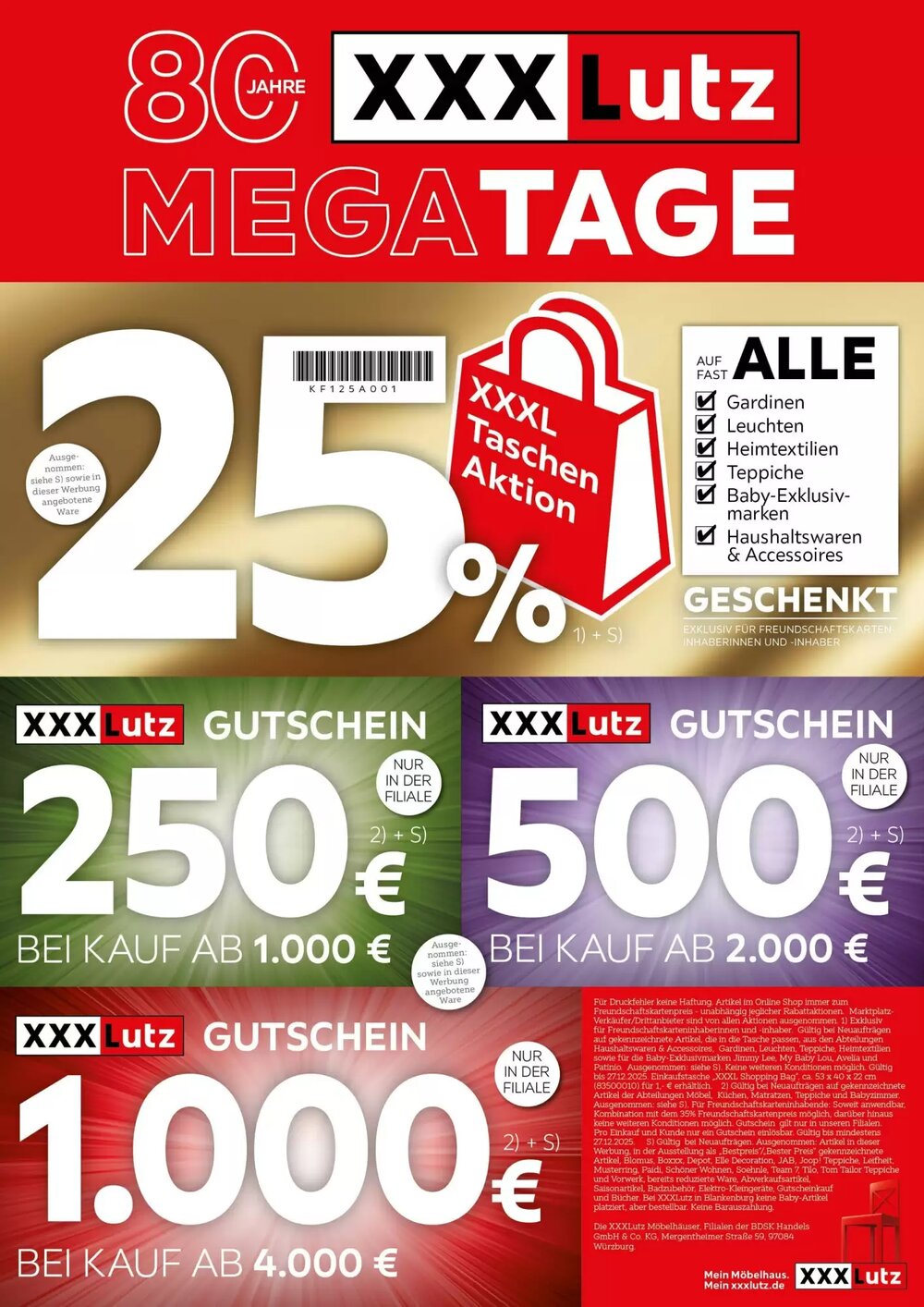 XXXLutz Prospekt (ab 25.12.2025) zum Blättern - Seite 1