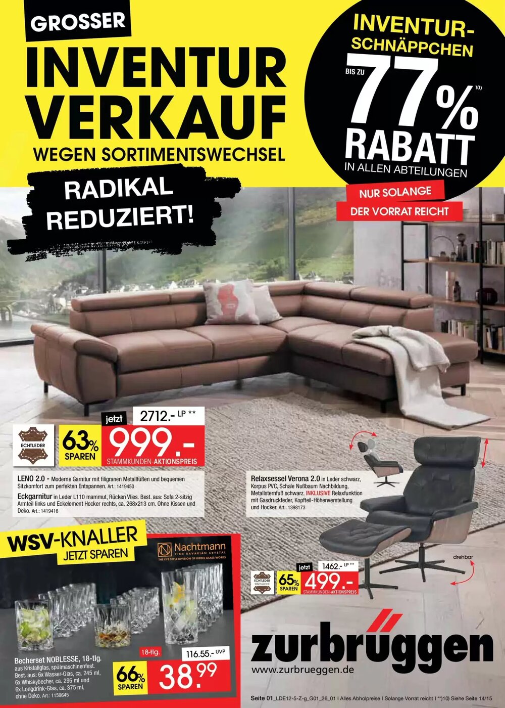 Zurbrüggen Prospekt (ab 26.12.2025) zum Blättern - Seite 1