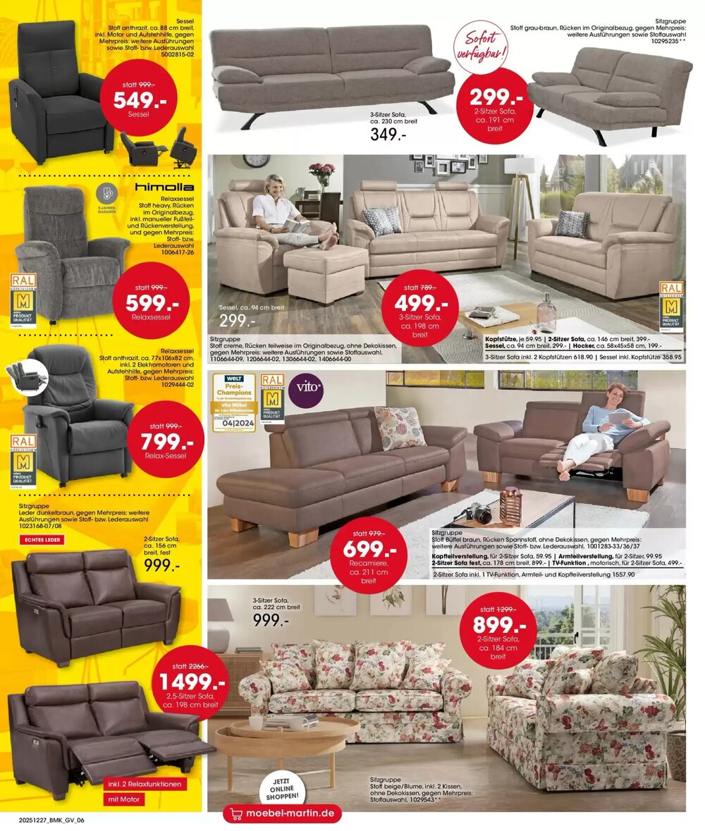 Möbel Martin Prospekt (ab 26.12.2025) zum Blättern - Seite 6
