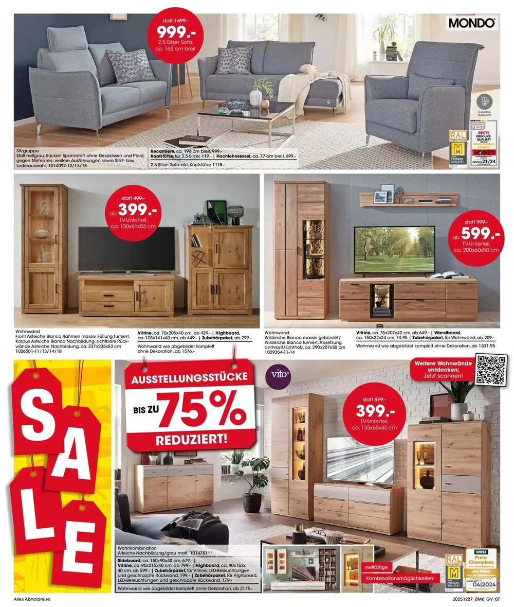 Möbel Martin Prospekt (ab 26.12.2025) zum Blättern - Seite 7