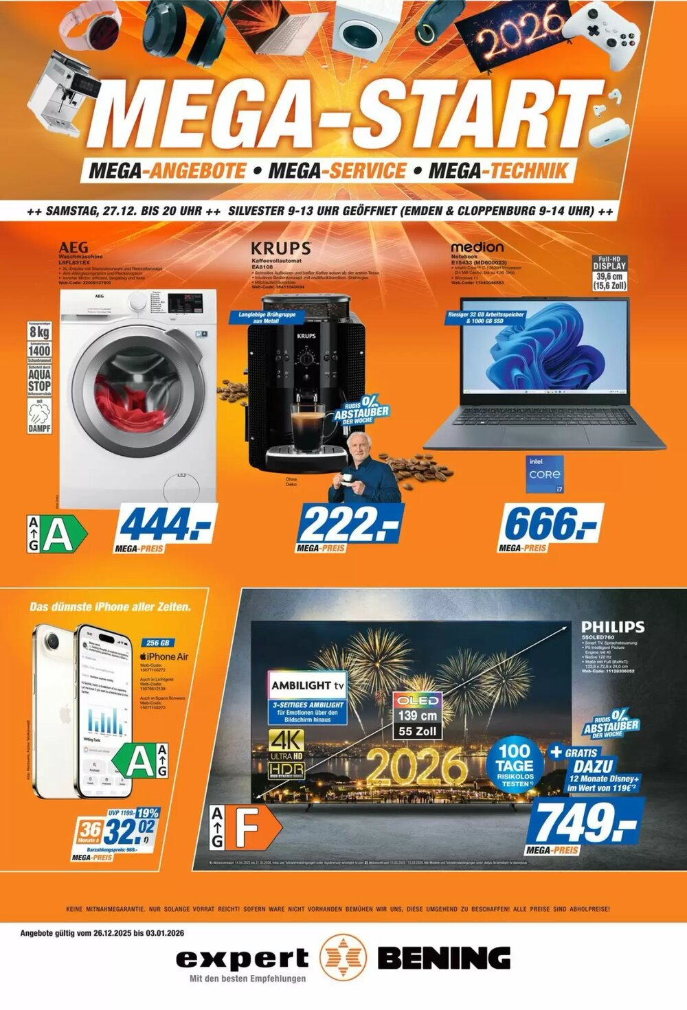 Expert Bening Prospekt (ab 26.12.2025) zum Blättern - Seite 1