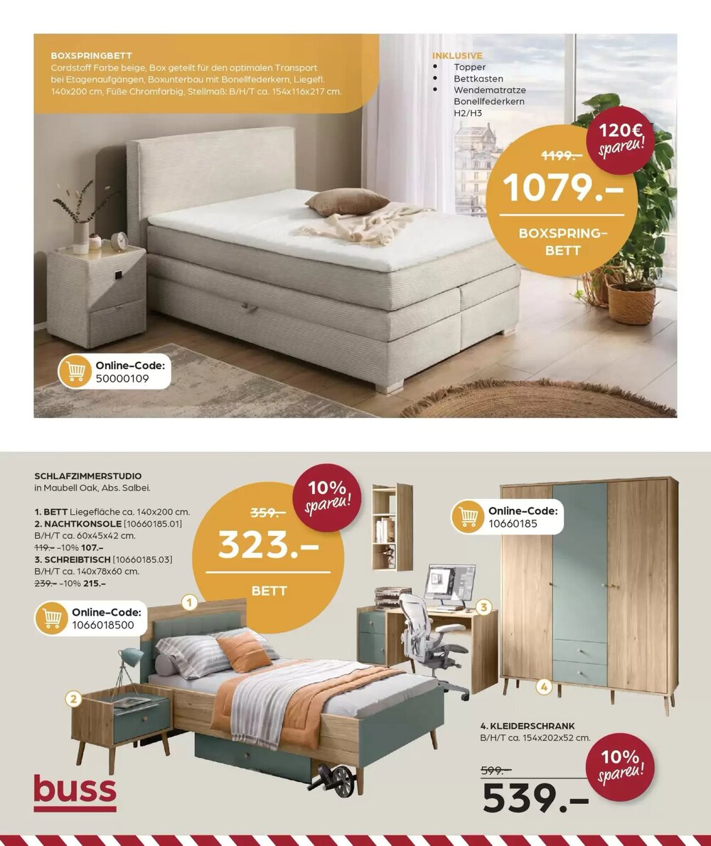 Möbel Buss Prospekt (ab 26.12.2025) zum Blättern - Seite 20