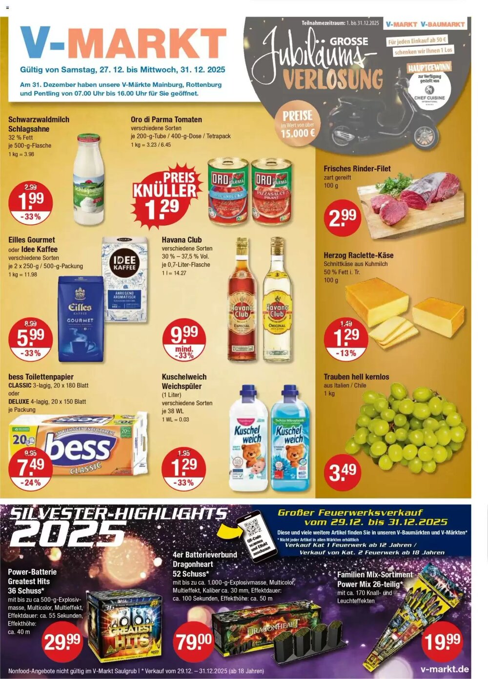 V Markt Prospekt (ab 27.12.2025) zum Blättern - Seite 1