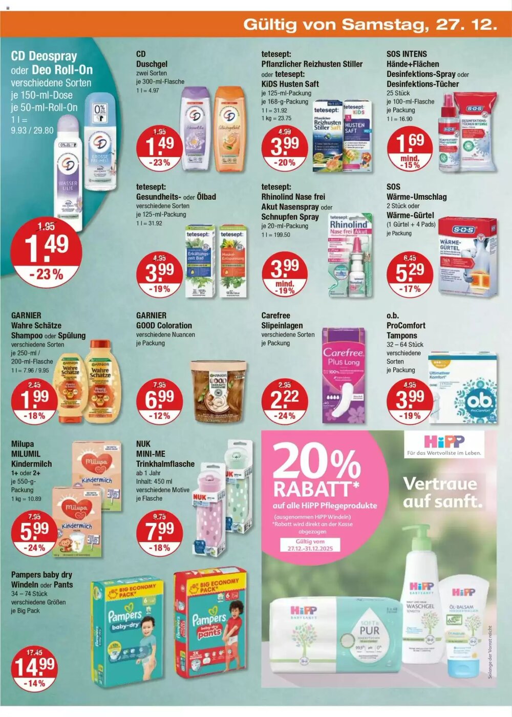 V Markt Prospekt (ab 27.12.2025) zum Blättern - Seite 10