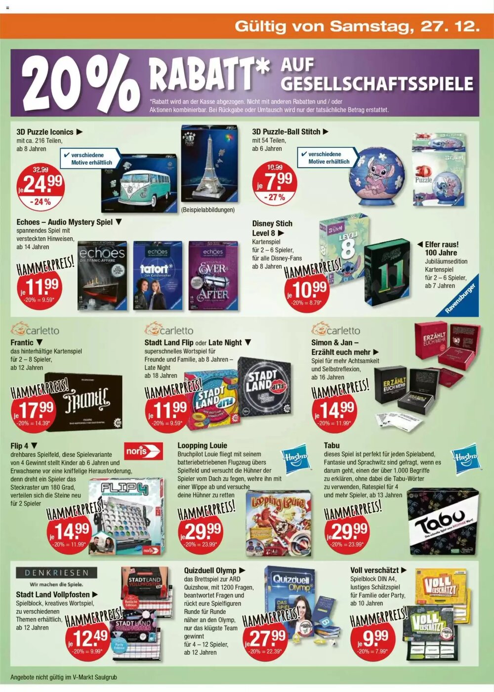 V Markt Prospekt (ab 27.12.2025) zum Blättern - Seite 18