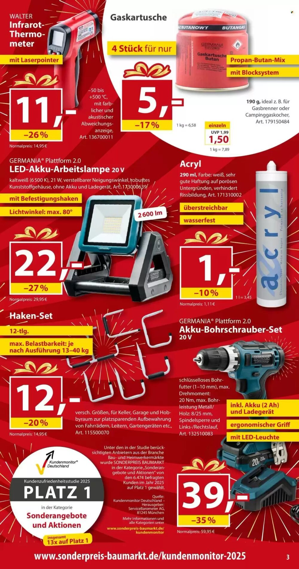 Sonderpreis Baumarkt Prospekt (ab 27.12.2025) zum Blättern - Seite 3