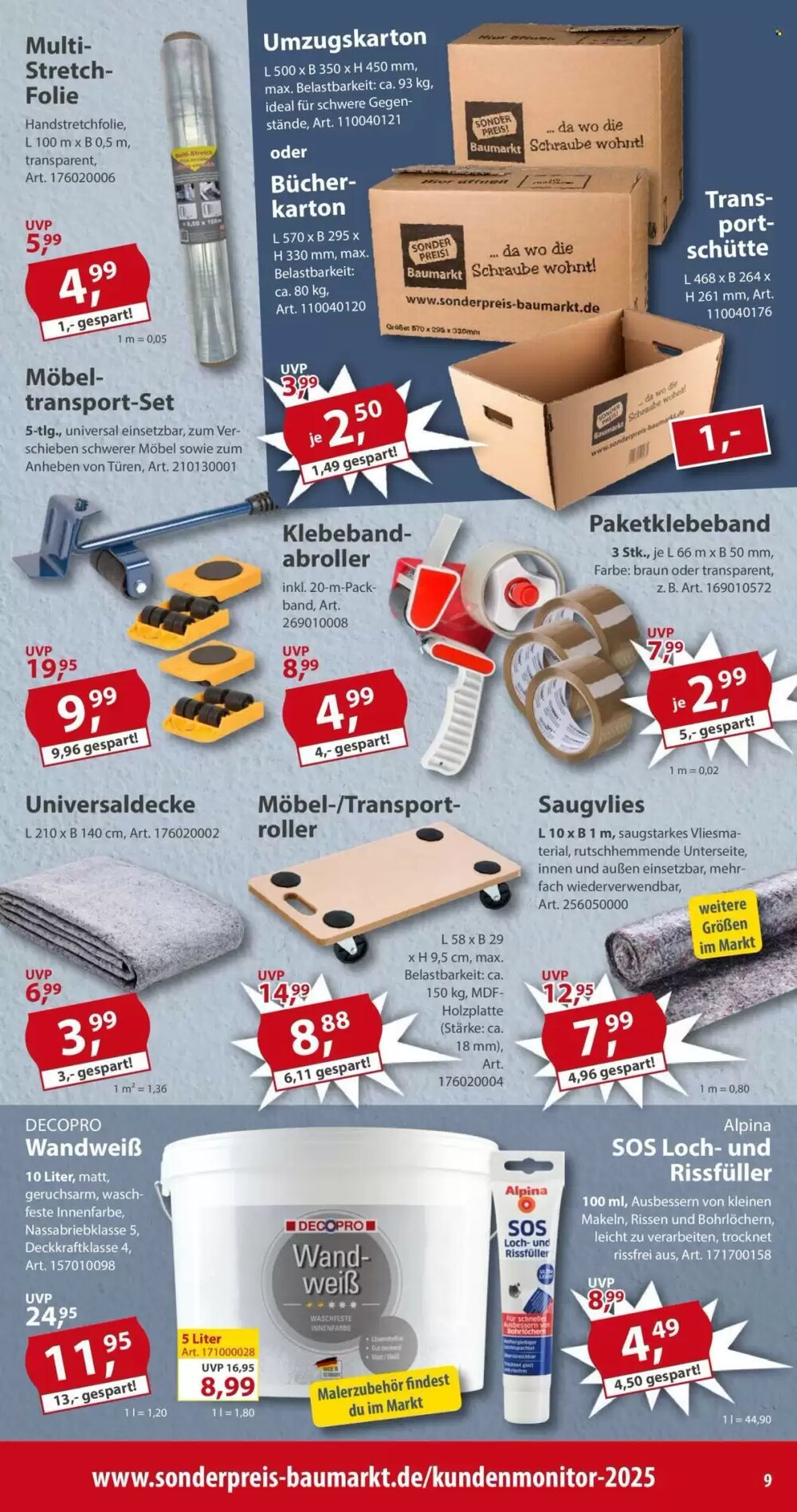 Sonderpreis Baumarkt Prospekt (ab 27.12.2025) zum Blättern - Seite 9