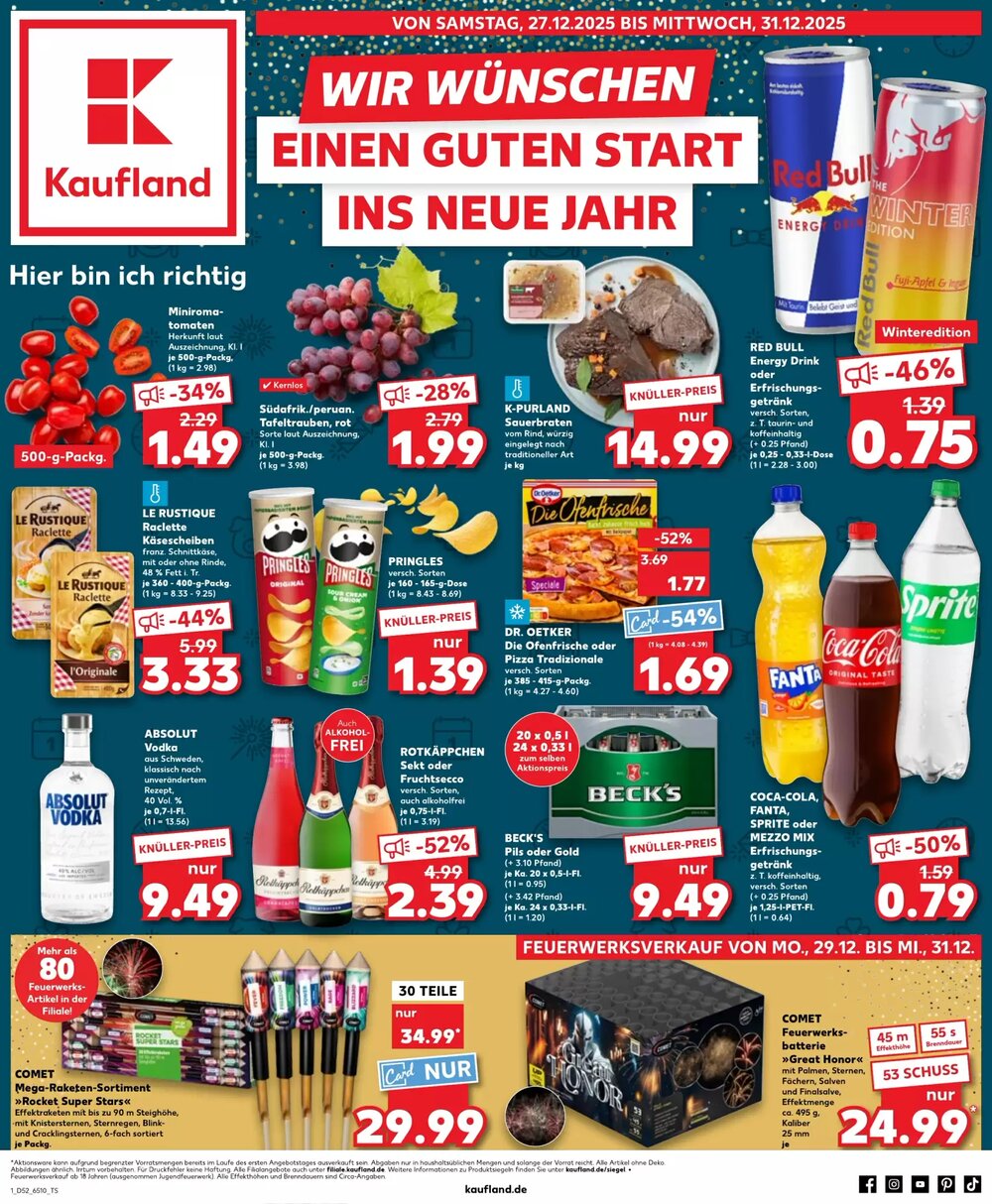 Kaufland Prospekt (ab 27.12.2025) zum Blättern - Seite 1