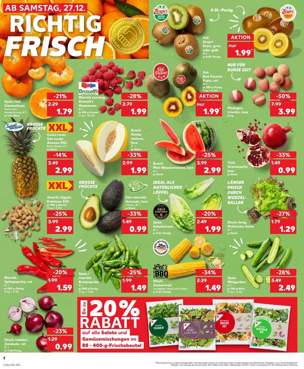 Kaufland Prospekt (ab 27.12.2025) zum Blättern - Seite 2