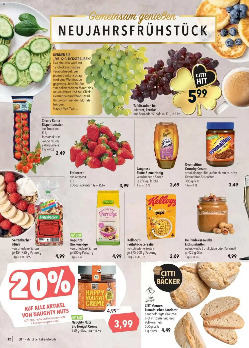 CITTI Markt Prospekt (ab 27.12.2025) zum Blättern - Seite 12