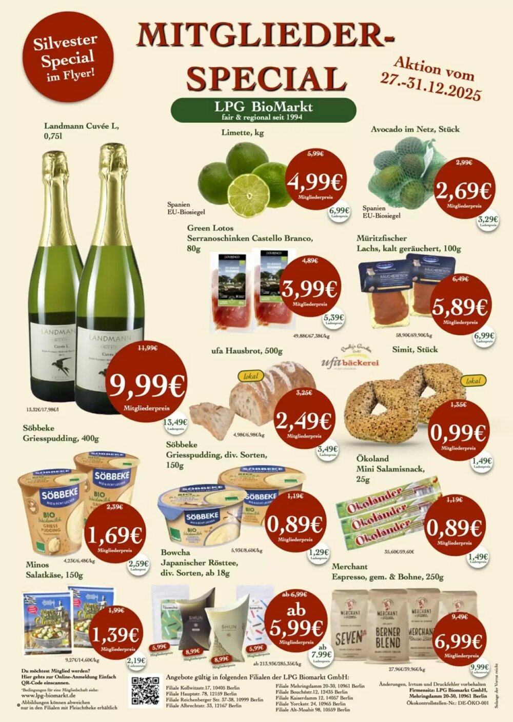 LPG Biomarkt Prospekt (ab 27.12.2025) zum Blättern - Seite 1