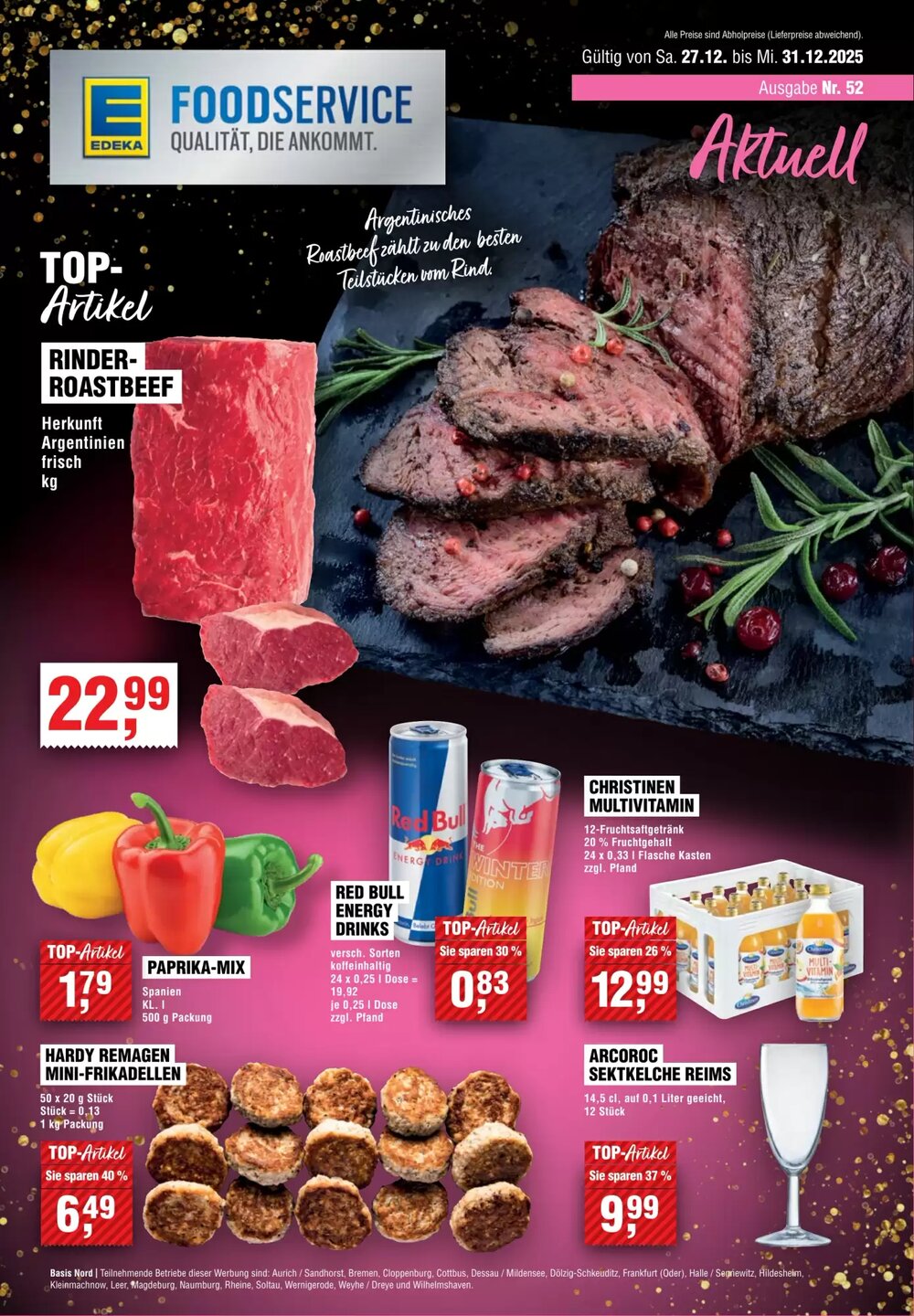 EDEKA Foodservice Prospekt (ab 27.12.2025) zum Blättern - Seite 1