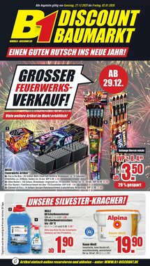 B1 Discount Baumarkt Prospekt (ab 27.12.2025) zum Blättern
