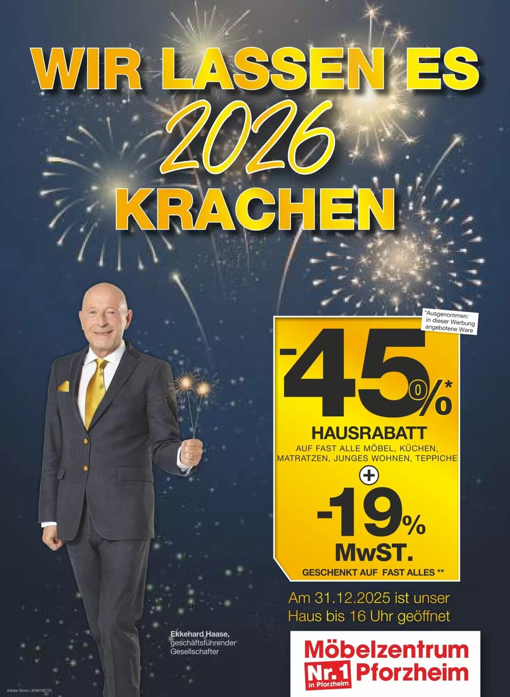 Möbelzentrum Pforzheim Prospekt (ab 27.12.2025) zum Blättern - Seite 1