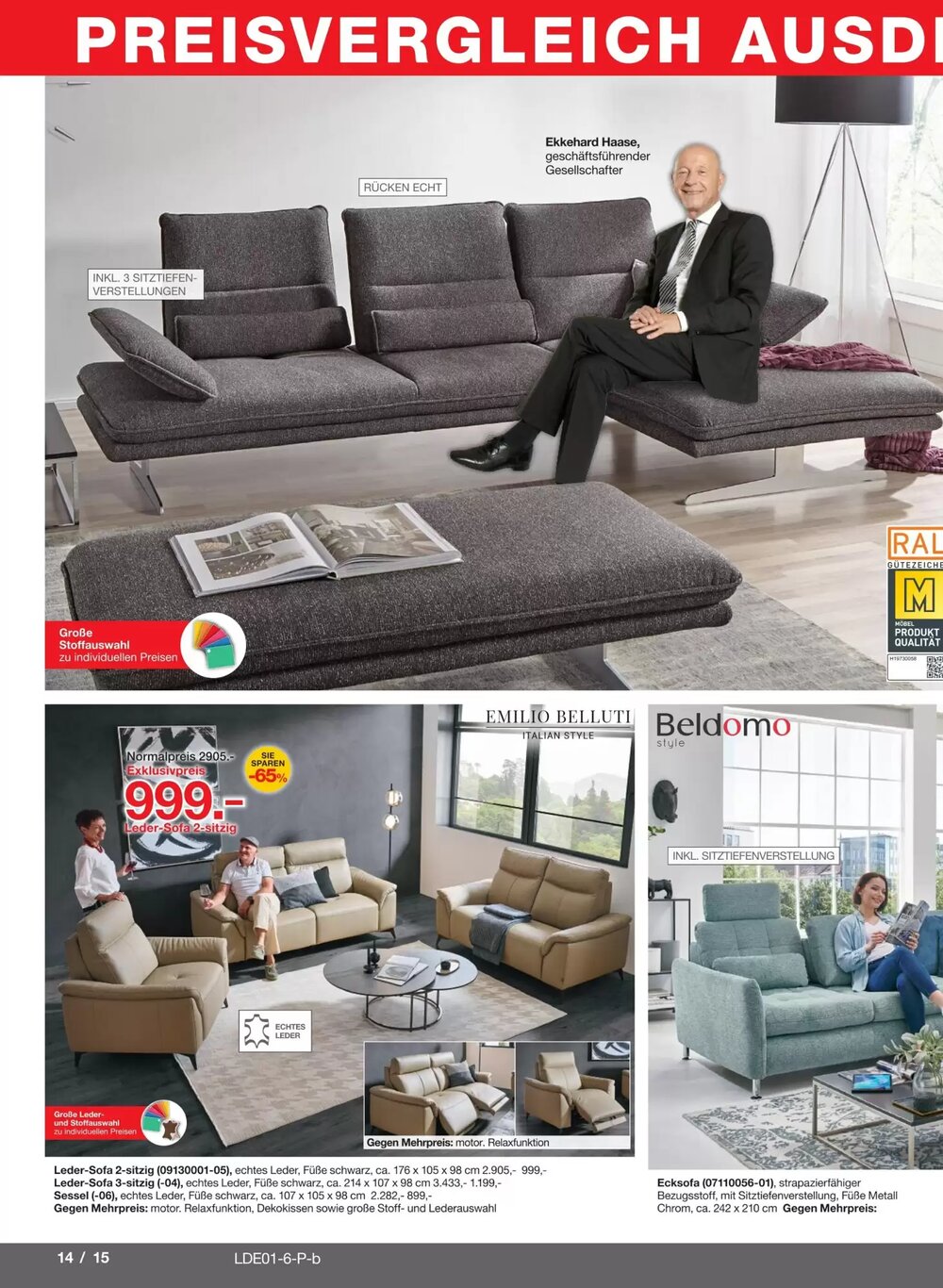 Möbelzentrum Pforzheim Prospekt (ab 27.12.2025) zum Blättern - Seite 14