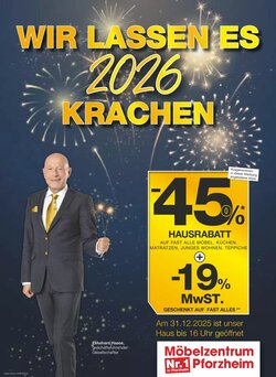 Möbelzentrum Pforzheim Prospekt (ab 27.12.2025) zum Blättern