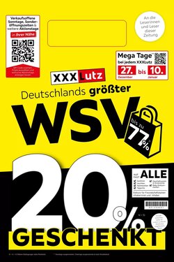 XXXLutz Prospekt (ab 27.12.2025) zum Blättern