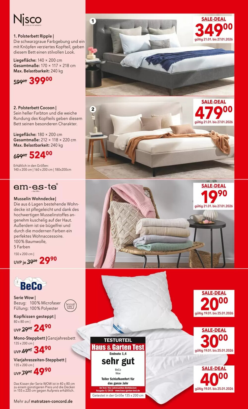 Matratzen Concord Prospekt (ab 27.12.2025) zum Blättern - Seite 7