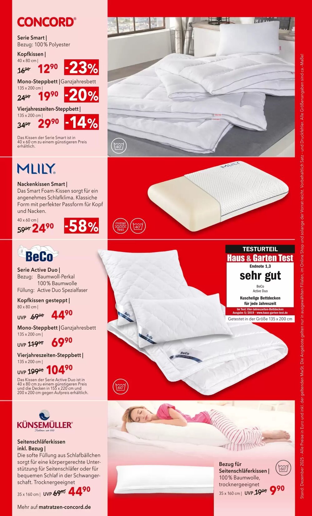 Matratzen Concord Prospekt (ab 27.12.2025) zum Blättern - Seite 8