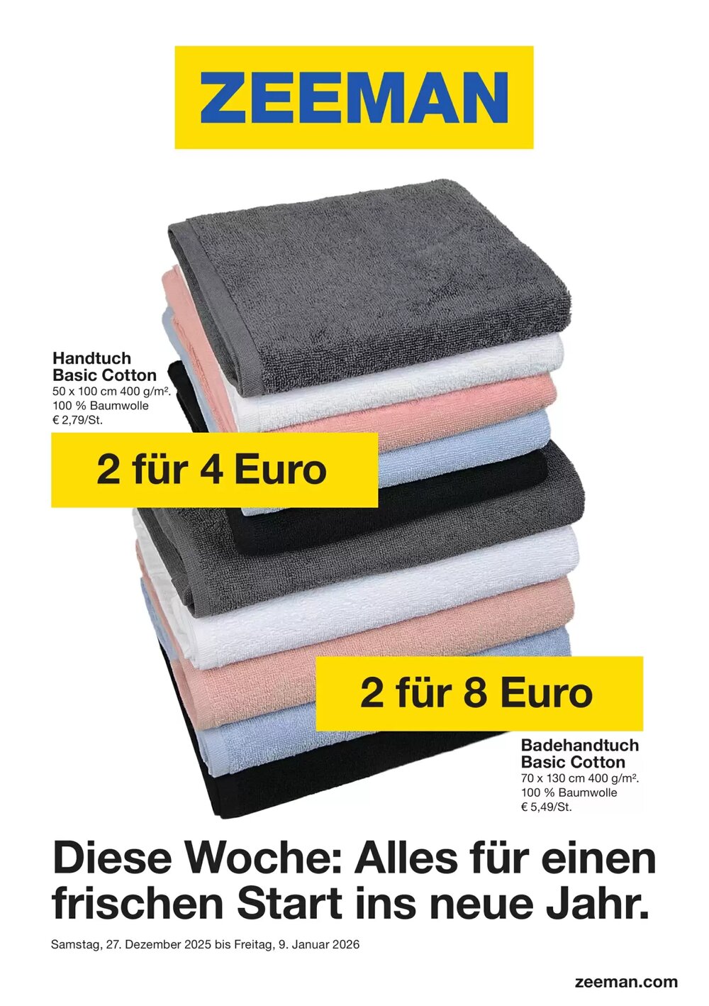Zeeman Prospekt (ab 27.12.2025) zum Blättern - Seite 1