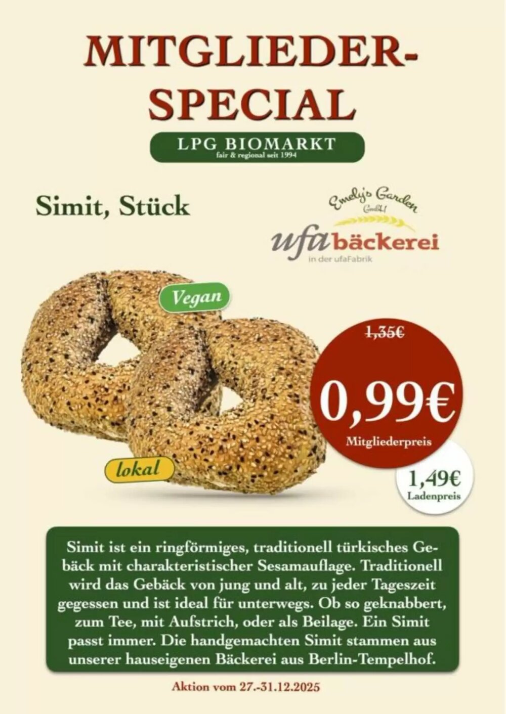 LPG Biomarkt Prospekt (ab 27.12.2025) zum Blättern - Seite 1